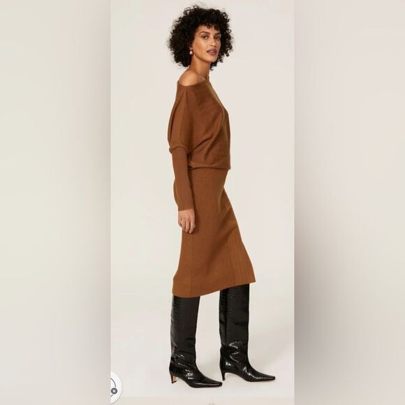 Victor Alfaro Asymmetrical Sweater Dress Size XS - Picture 2 of 8